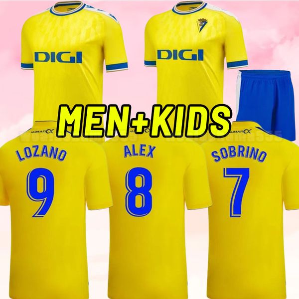 

cadiz 23 24 soccer jerseys cf home away alex negredo a.espino osmajic lozano a.perea 2023 2024 camiseta de futbol mabil zaldua football men, Black;yellow