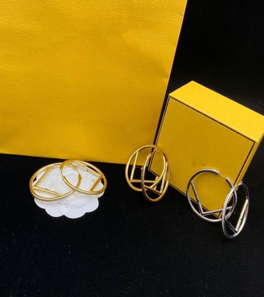 

vintage letters large dangle chandelier statement two tone easy match brass earrings fast delivery4545942, Silver