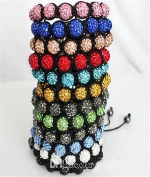 

200pcslot pave beads 10mm mixed color disco ball beads crystal6606107, Crystal