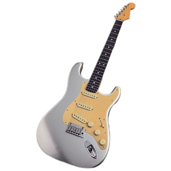 

fsr limited edition american ultra ebony fingerboard silver electric guitar