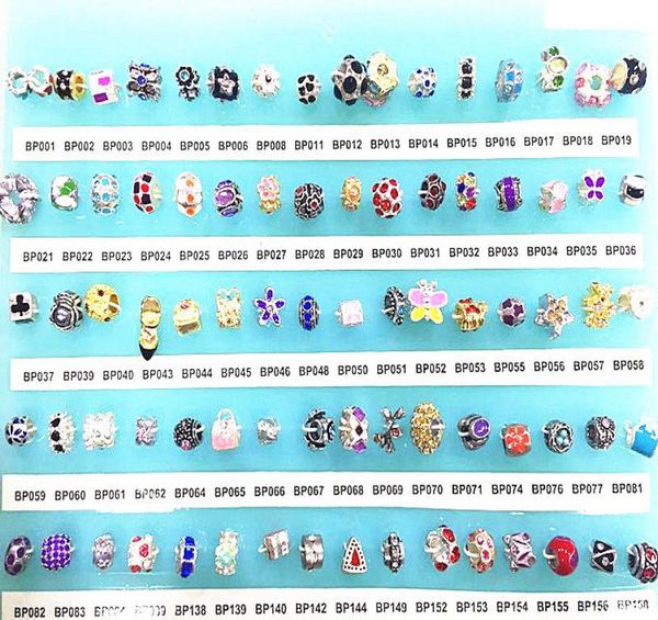 

vintage mix style antique silver plated alloy big hole charms spacer beads fit bracelet diy jewelry 100pcs lots wholesale7674025, Black