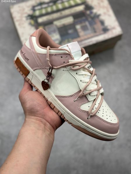 

2023 classic skates shoes lace-up dnks low lotus root powder racing de girls boys school fly streetwear