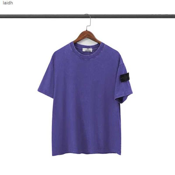 

2023 t shirt mens womens designer t-shirt stone printing island washed old vintage arm sleeve tshioi4n7pmy, White;black