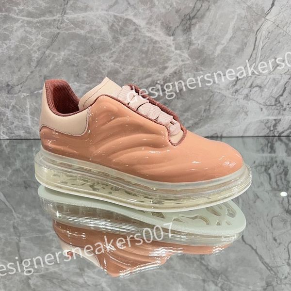 

2023 new luxurys fashion sneakers white shoes leather thick soled elevated men's and women's shoes versatile classic casual couple, Black