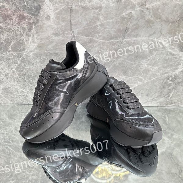 

2023 luxury designer women mens casual shoe fashion genuine leather mixed color woman trainers sneakers flats loafers female footwear xsd230, Black