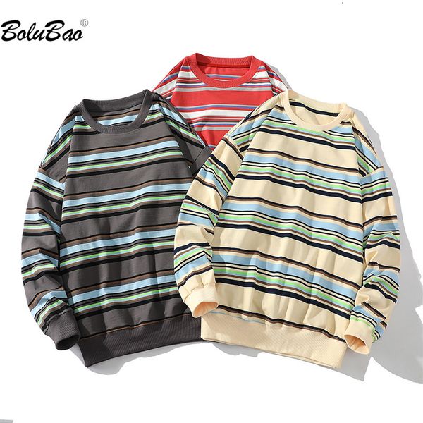 

men's hoodies sweatshirts bolubao outdoor casual hoodie sweatshirt men pure cotton striped slim hoodie sweatshirt men 230721, Black