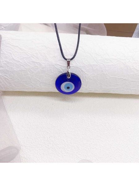 

women's fashion accessories evil eye pendant necklace, Silver