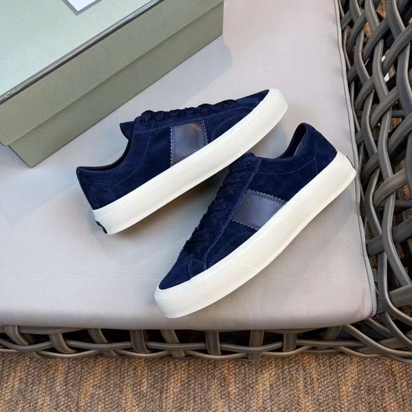 

walk flats men casual loafer soft suede shoes lace-up elastic beef tendon bottom designer shoes for man with box 38-45eu, Black