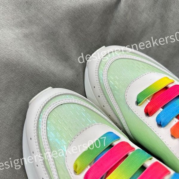 

2023 luxury designer women mens casual shoe fashion genuine leather mixed color woman trainers sneakers flats loafers female footwear xsd230, Black