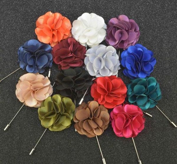 

fashion men suits plugin long brooch handmade boutonniere stick pin men039s accessories color butyl cloth corsage7299564, Gray