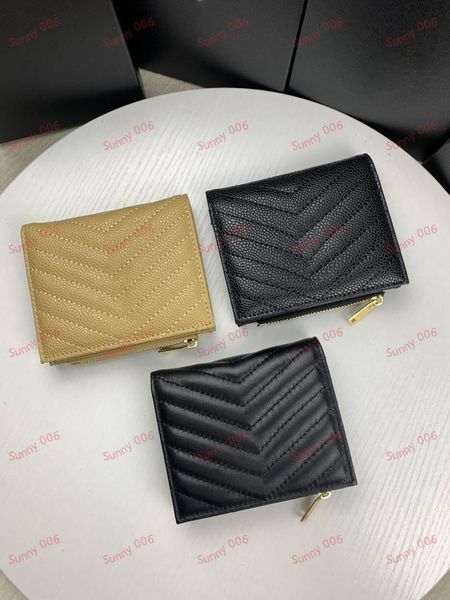 

small square wallet lingge card holder luxury purse multi level card position designer flip buckle wallets p folder zipper pocket, Red;black