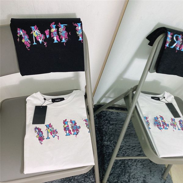

wholesale ins 100% cotton short sleeve designer tee shirt brands men s-xxxl, White;black