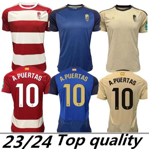 

camiseta 2023 2024 granada cf soccer jerseys callejon a.puertas soro uzuni 23 24 granada jesus vallejo shon weissman f.diedhiou c.neva footb, Black;yellow