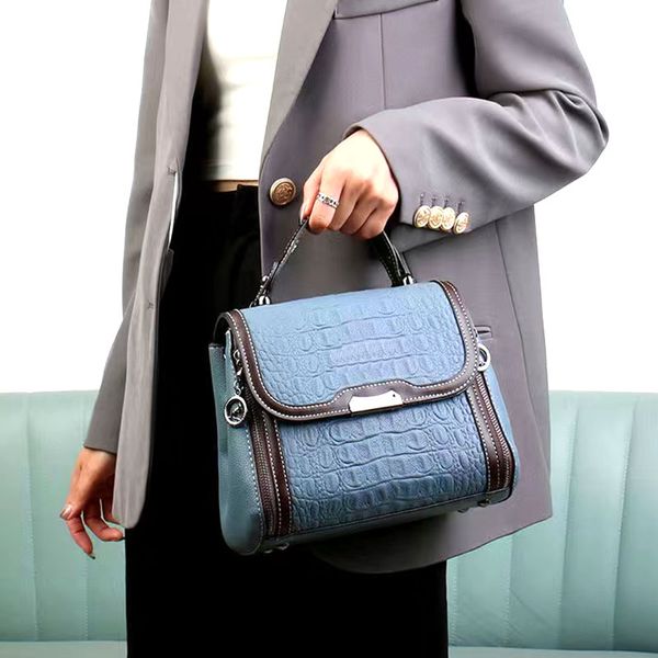 

new fashion soft leather women's bag burst crossbody bag cowhide shoulder tote