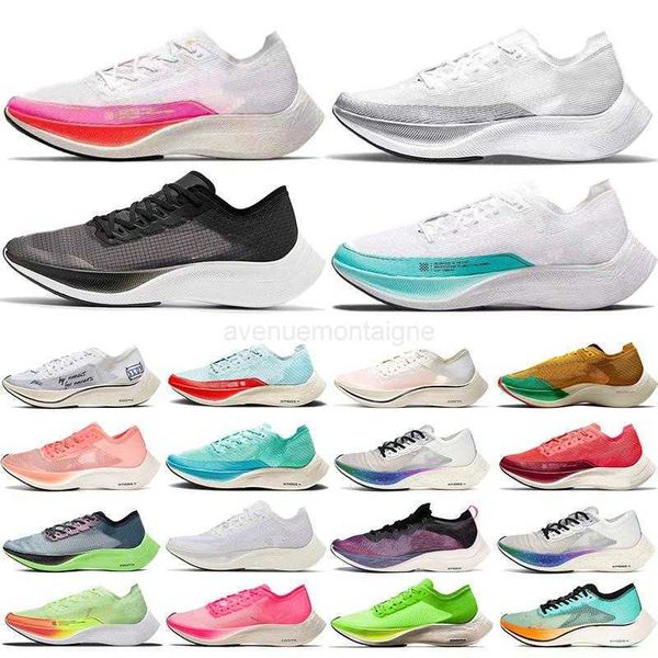 

fashion running shoes vaporfly knit% zoomx platform marathon pegasus ekiden bright mango crimson volt blue ribbon mens womens athletic joggi