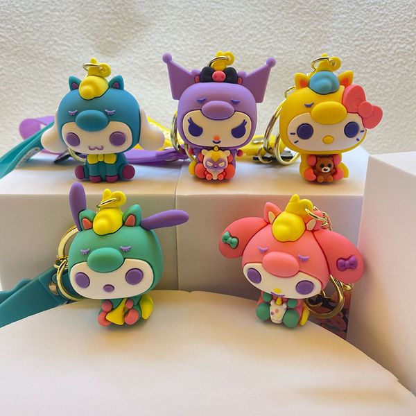 

new keychain silicone toy kuromi cinnamoroll car pendant small gift wholesale, Blue