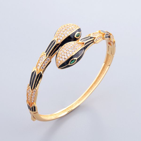 

black diamond snake bangle bracelets for women gold ring set men charm infinity tennis bracelet luxury designer jewelry fashion party weddin