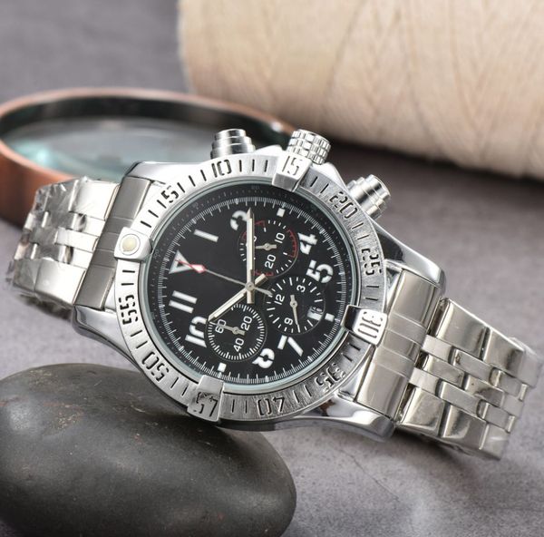 

luxury fashion style mens watches quartz movement full stainless steel gliding clasp sports wrist watch for men sale classic watch b-2, Slivery;golden