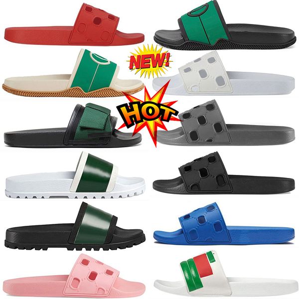 

designer woman sandals slippers men slipper gear bottoms flip flops women luxury sandal fashion causal flip flop with box, Black