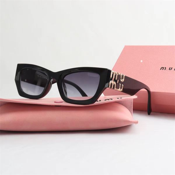 

Mui Sunglasses Fashion Glasses Oval Frame Designer Sunglass Womens Anti-Radiation Uv400 Polarized Lenses Mens Retro Eyeglasses With Original VIXX