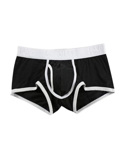 

underpants men u convex boxers breathable soft cotton mid rise underwear4857997, Black;white