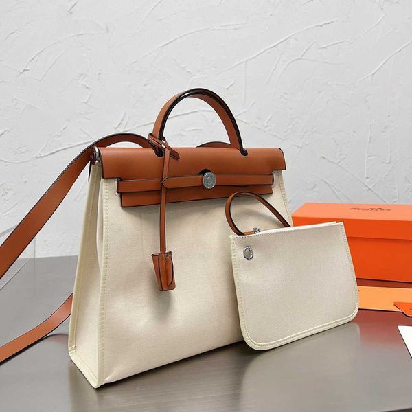 

herbag bags designer tote bag for ipad canvas with leather totes large capacity famous brand handbag briefcase for urban white collar worker
