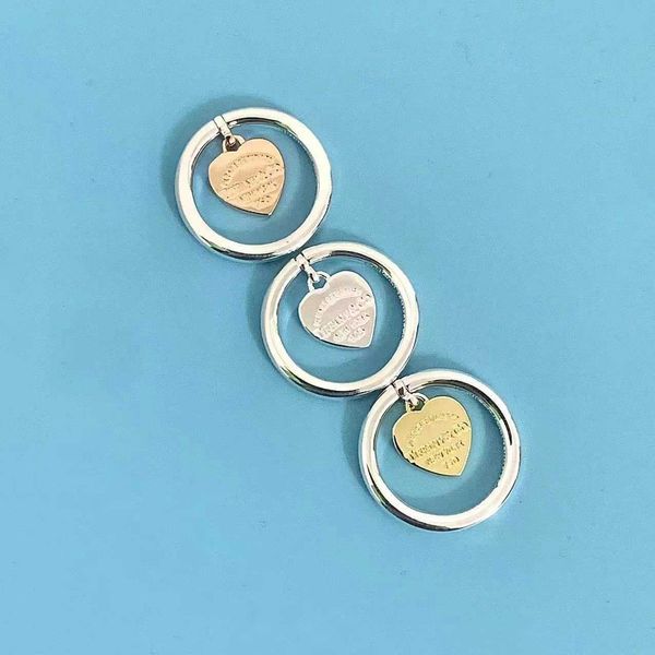 

original designer tiffay s925 silver rose gold love pendant guard ring luxury simple fashion lover gift