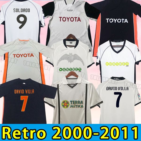 

2001 2010 2011 valencias soccer jerseys vicente mendieta mens retrosilva 06 07 edu home away black retro football shirt short sleeve 2006 20, Black;yellow