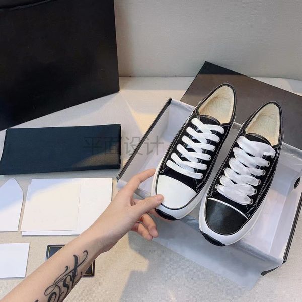 

black and white classic canvas cowhide splicing lazy casual women's casual shoes