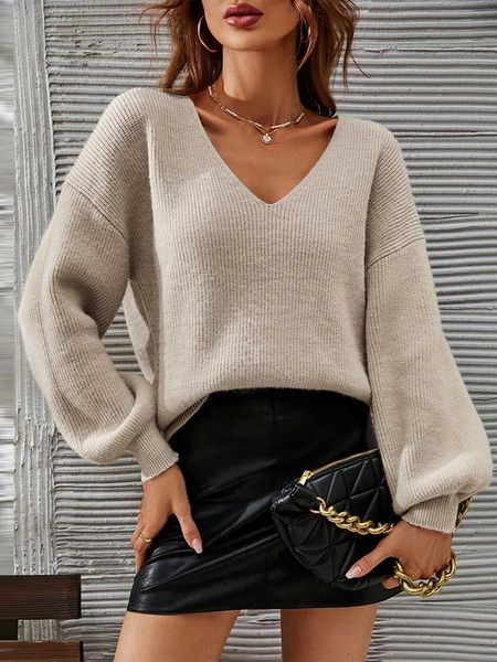 

women's clothing frenchy v-neck shoulder sweater, White;black
