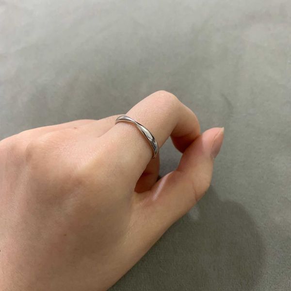 

designer tiffay s925 all body sterling silver ring fashion versatile personalized new women's edition with logo