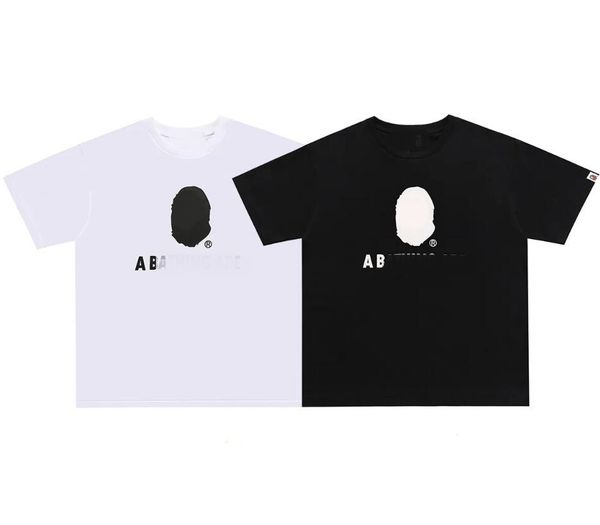 

designer mens t-shirts summer fashion cotton printed short sleeved women men short sleeve fashion brand loose round neck lovers loose t-shir, White;black