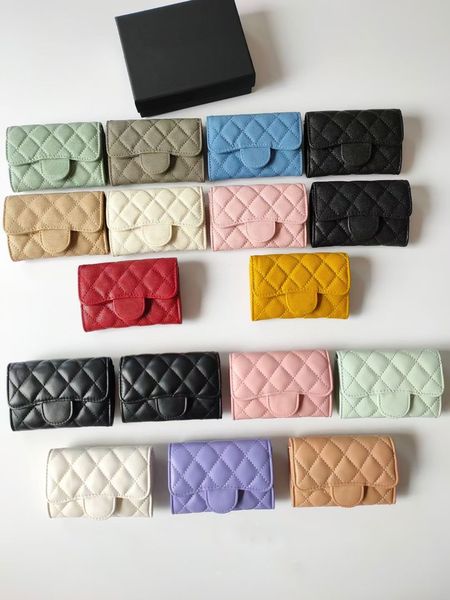 

10a super original quality caviar genuinel leather womens key wallet with box luxurys designers wallet womens wallet purese credit2734, Red;black