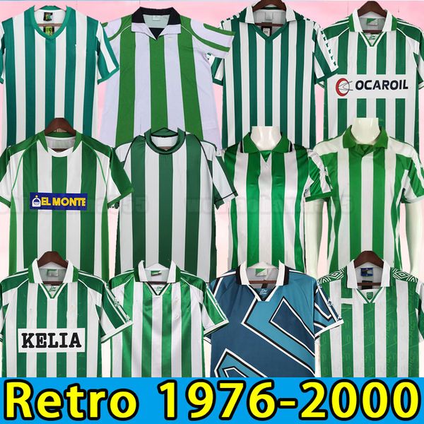 

real betis retro soccer jerseys denilson joaquin alfonso fernando finidi classic vintage football shirt 01 02 03 04 76 77 82 85 94 95 96 97, Black;yellow