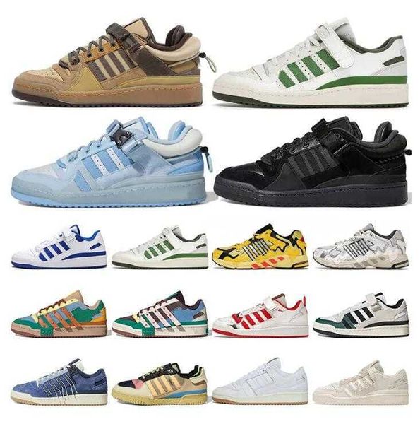 

shoes running forum 84 low bad bunny white gum bright blue black orbit grey green pink true orange strap taupe oxide cinder designer men spo