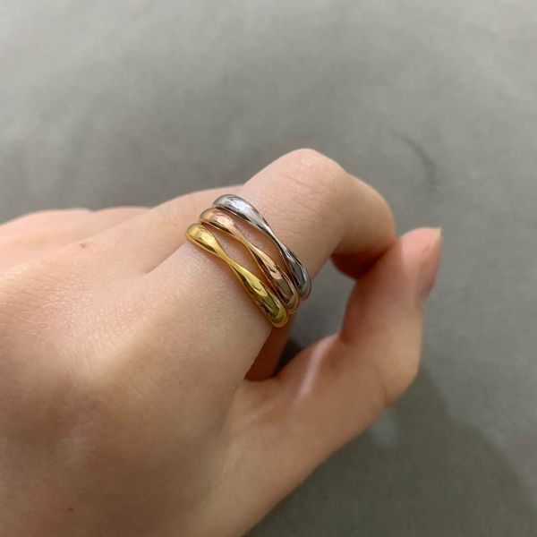 

high version tiffay s925 all body sterling silver ring fashion versatile personalized new men's and women's edition