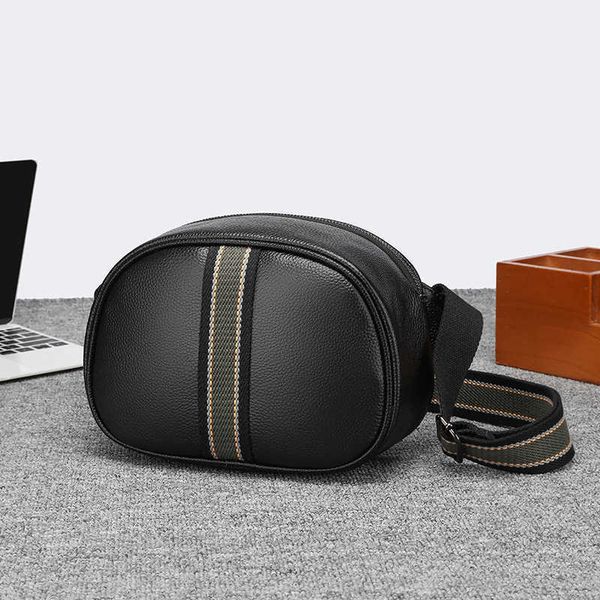 

new leather shoulder bag fashionable and versatile street large crossbody bag pillow bag