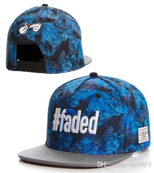 

new brand sons faded leaf baseball caps gorras bones adjustable sports for men and women snapback hiphop hats bboy207t6466622, Blue;gray