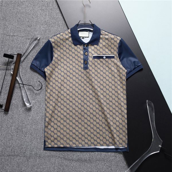 

mens polo shirts classical letter print lapel polos shirt designers fashion tshirts, White;black
