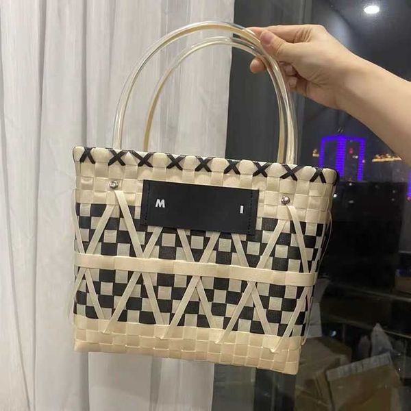 

luxuries designers bag marn weave straw fanny packs bag womens handbag shoulder tote bag purses crossbody a85x