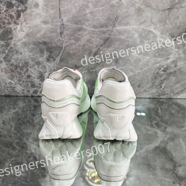 

2023 new luxury designer women mens casual shoe fashion genuine leather mixed color woman trainers sneakers flats loafers female footwear xs, Black