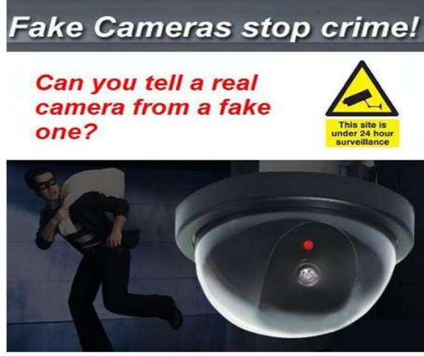 

dome dummy security cctv cameras flash blinking red led fake camera security simulated video surveillance deter robbery 2495223