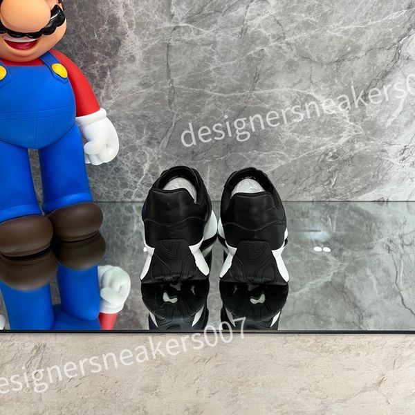 

2023 new luxury out of office sneaker designer casual shoe men women lace-up high street leather breathable platform trainers sneakers xsd22, Black