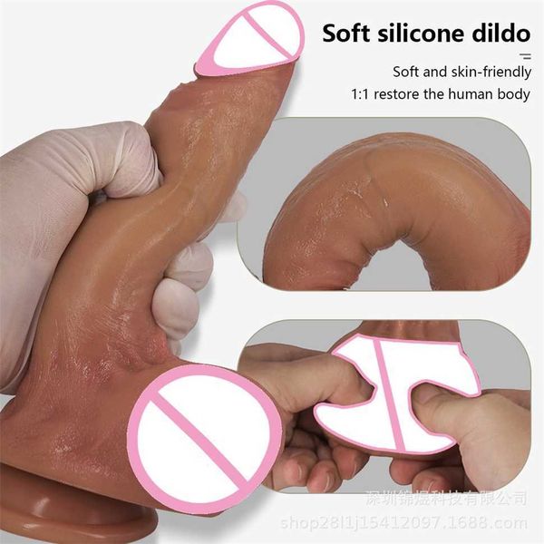 

wearable flesh root simulation soft silicone female large size appliance toy 70% off factory outlet sale