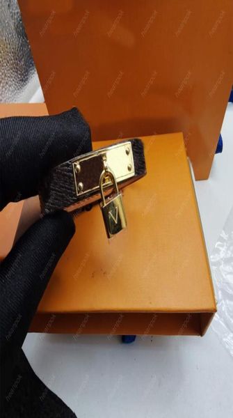 

women men bracelets designer leather bracelet lock bangle luxury jewelry 18k gold plated stainless steel wedding bangles accessori1985181, Black