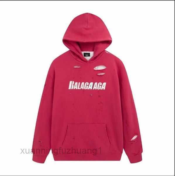 

designer mens hoodies with holes tears printed hooded sweater for autumn winter sweatshirts coat cxlc cxlc, Black