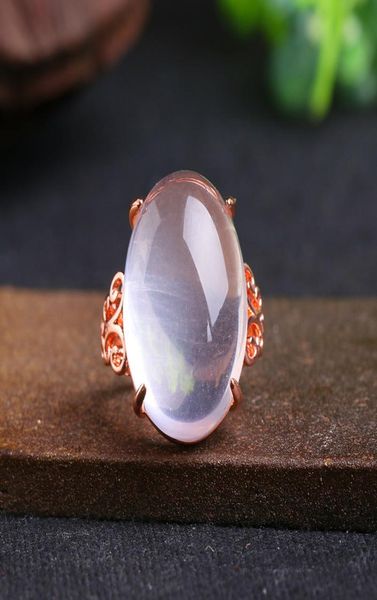 

2017 wenheng 925 sterling silver cushion natural crystal rose quartz engagement ring gemstone rings for women3709277, Golden;silver