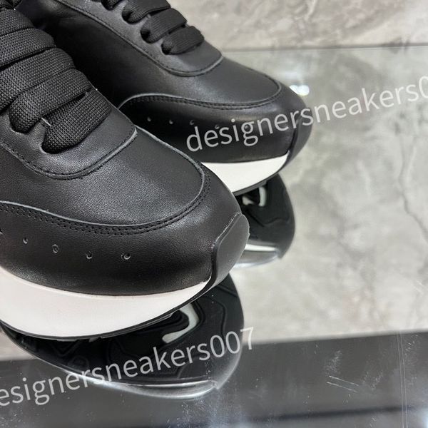 

new luxury out of office sneaker designer casual shoe men women lace-up high street leather breathable platform trainers sneakers xsd221140, Black