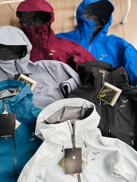 

arc windproof jacket outdoor sports windproof waterproof zipper cardigan beta lt hardshell jackets mens hoodie quick dry sweatshirt men wome, Black;brown