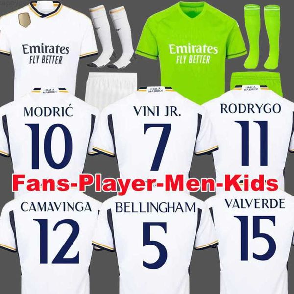 

23 24 vini jr bellingham final soccer jerseys camavinga alaba real madrids shazard asensio modric marcelo football shirt 2023 camiseta men k, White;black